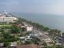 Vue sur la baie de Jomtien, depuis la piscine du Tien Tong.